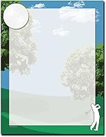 Vista 1 de Fore! Papel para impresora láser y inyección de tinta con membrete de golf, paquete de 100