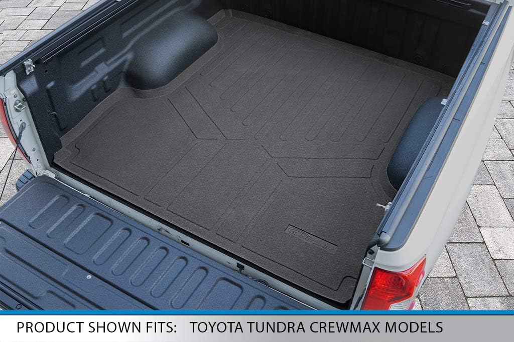SMARTLINER K0155 All Weather Custom Fit Truck Rugged Rubber Bed Mat for 2007-2011 Toyota Tundra