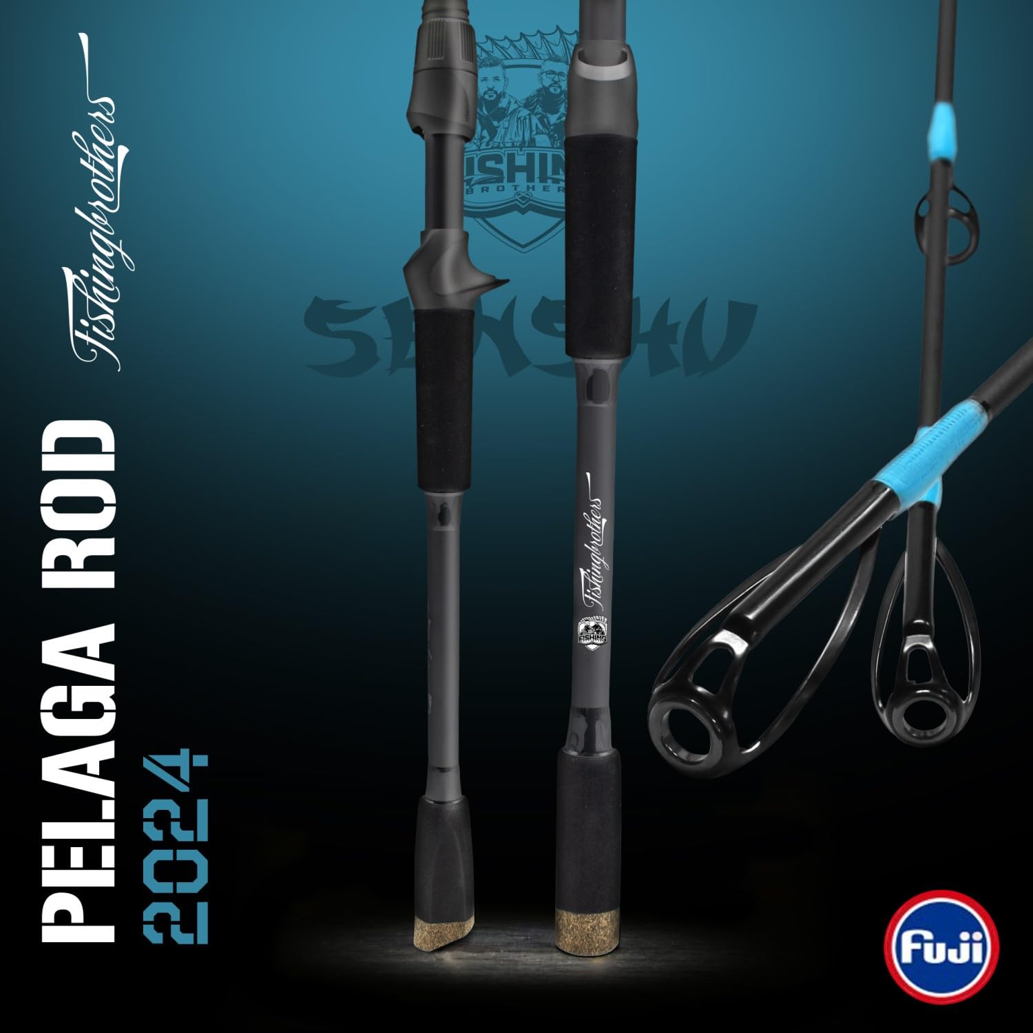 Pelaga Rod Vertikalrute 1,60m (60-120g) | Baitcast-Rute mit Triggergriff, Für Zander, Hecht & Wels, Schnelle Aktion, Fuji Rollenhalter, SIC-Beringung