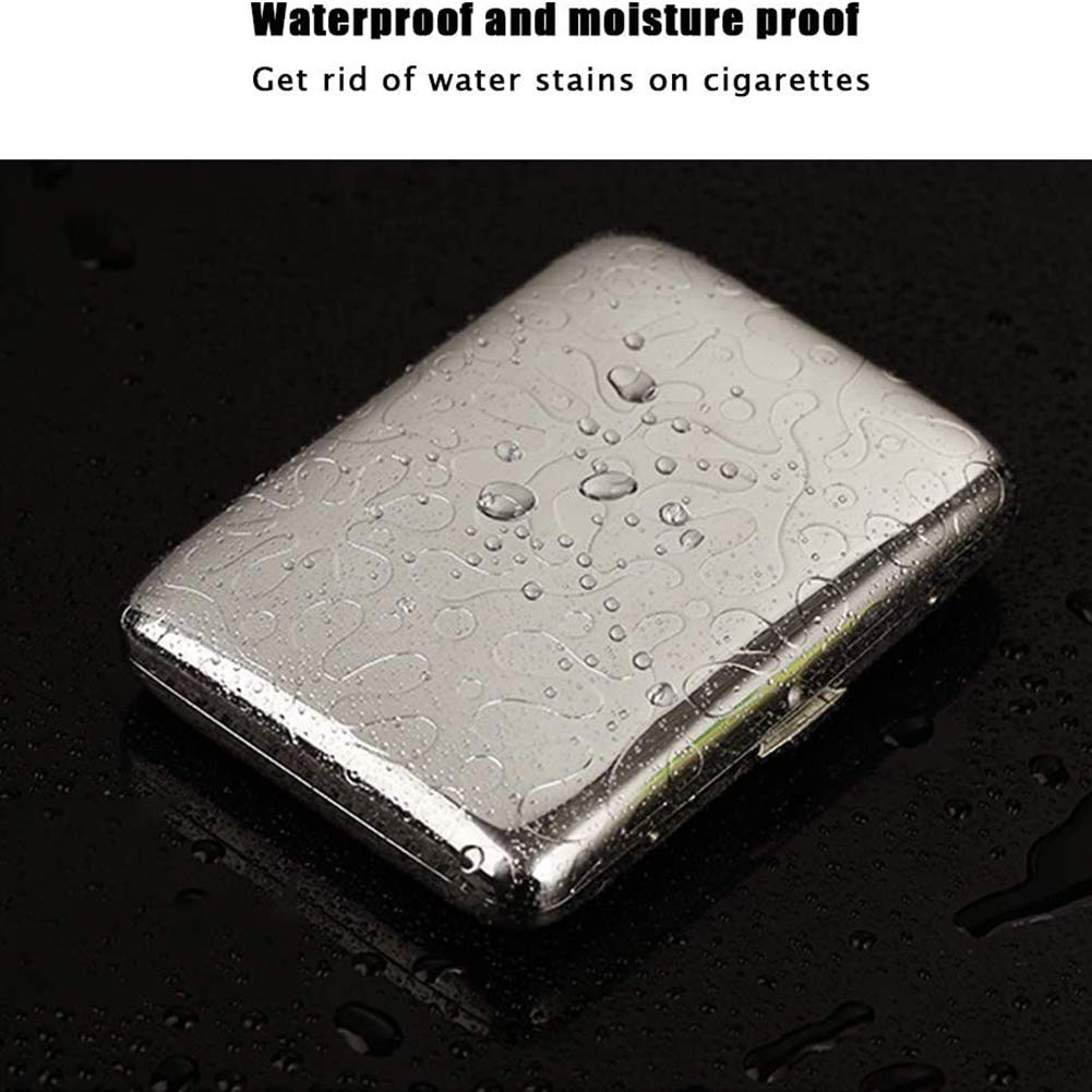 Metalowe etui na papierosy - przenośne， ultracienkie， modne， kreatywne， czyste miedziane pudełko na papierosy， wodoodporny męski uchwyt na papierosy， może，
