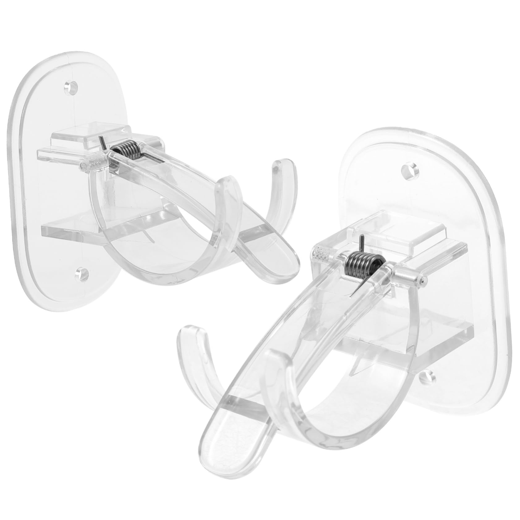 Hemobllo 1Set Nail Curtain Rod Holders Sturdy Wall Mount Support for Shower Bathroom for Easy Installation