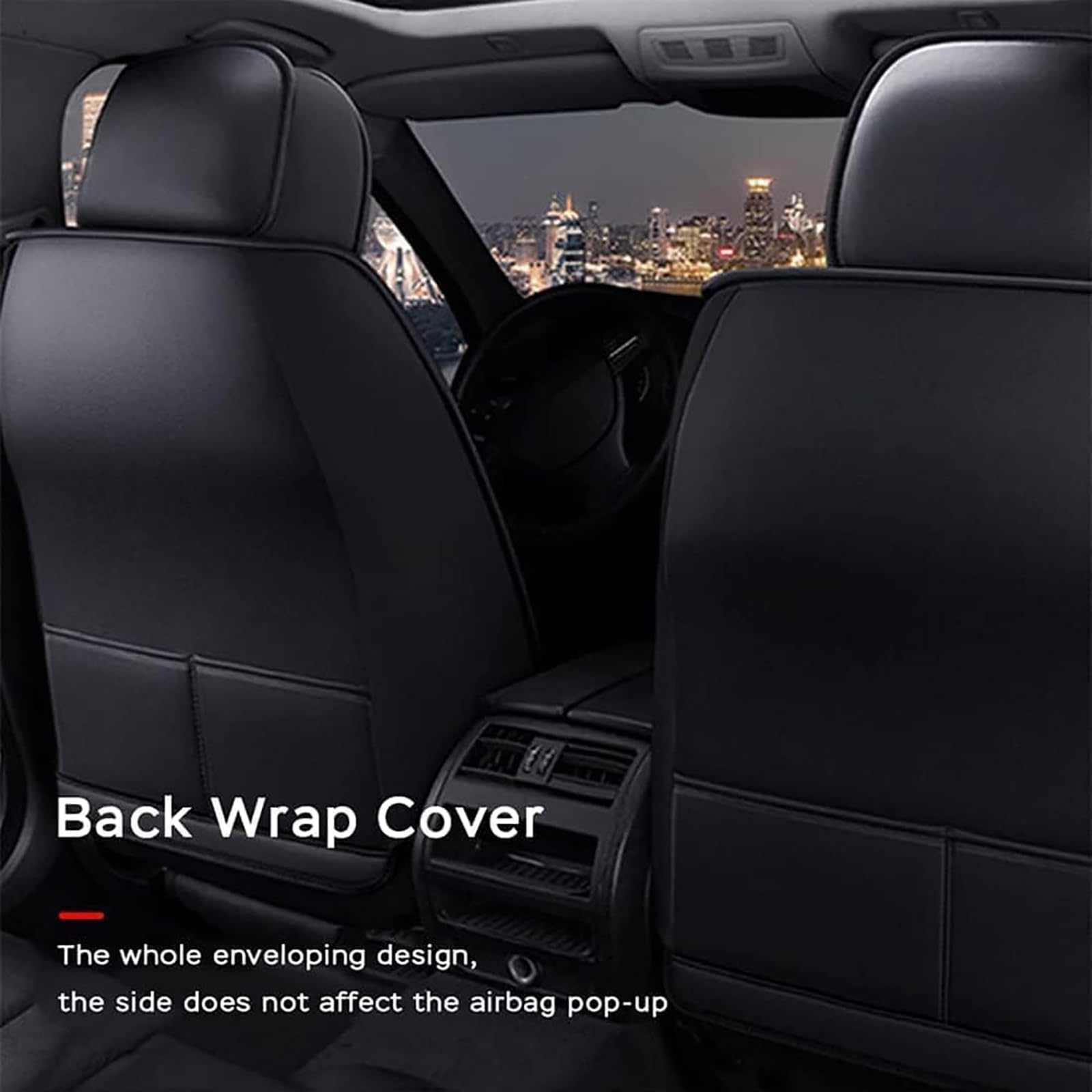 Housse de Siège Auto, pour Ford Ranger 2003-2026 Protection Siège Voiture Cuir Intérieur Imperméable Accessoire Automobile Enveloppant Complet,B