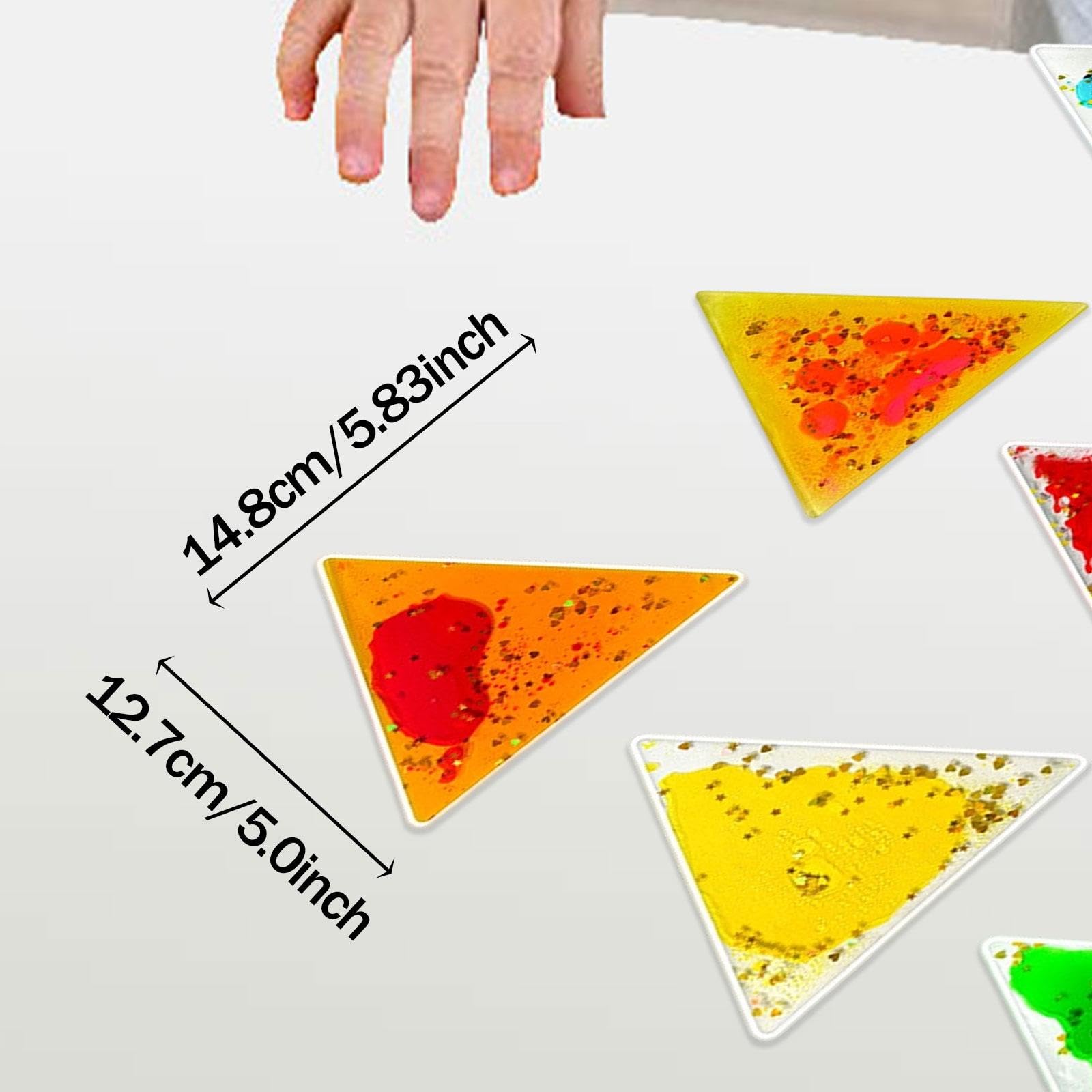 12 Giocattoli in Gel Calmanti, Regali Sensoriali da Viaggio Ideali per Adolescenti, Triangolo