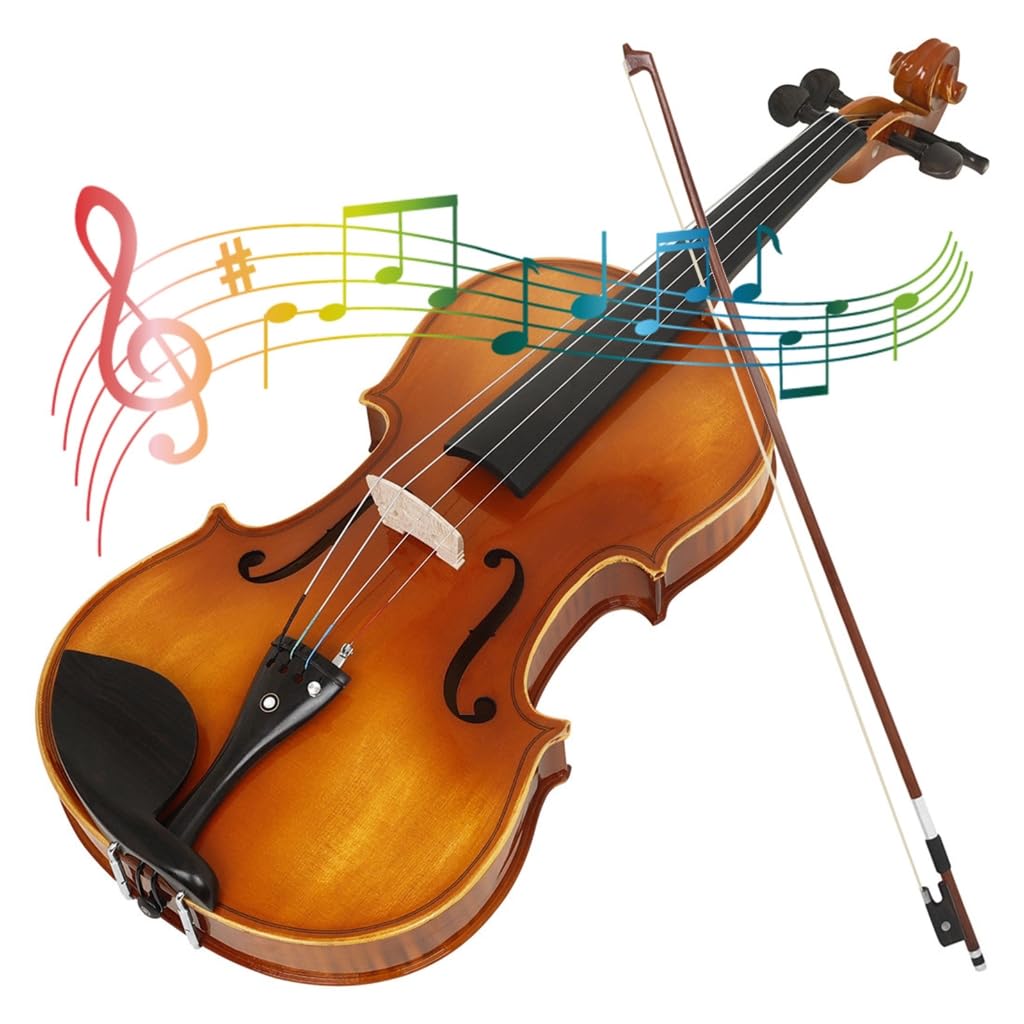 Viola in legno massello con custodia e archetto set strumento a corda per studenti