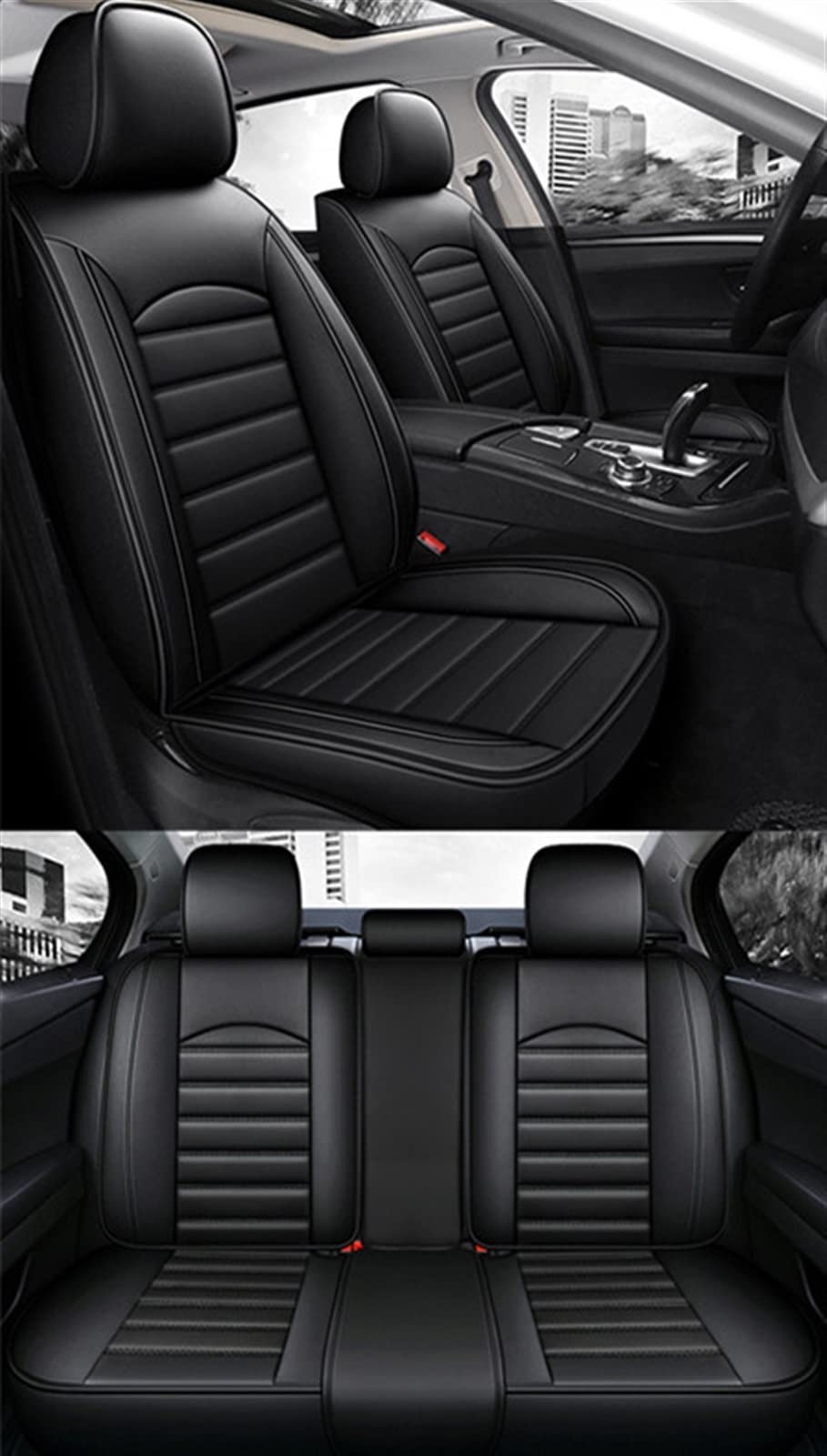 JTWMTY Car Seat Cushion Covers For MITSUBISHI Outlander ASX Eclipse Cross Lancer Pajero Sport V93 Zinger Galant Triton protectors