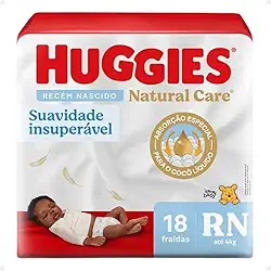 HUGGIES Fralda Infantil Huggies Natural Care C/18 Jumbinho Rn