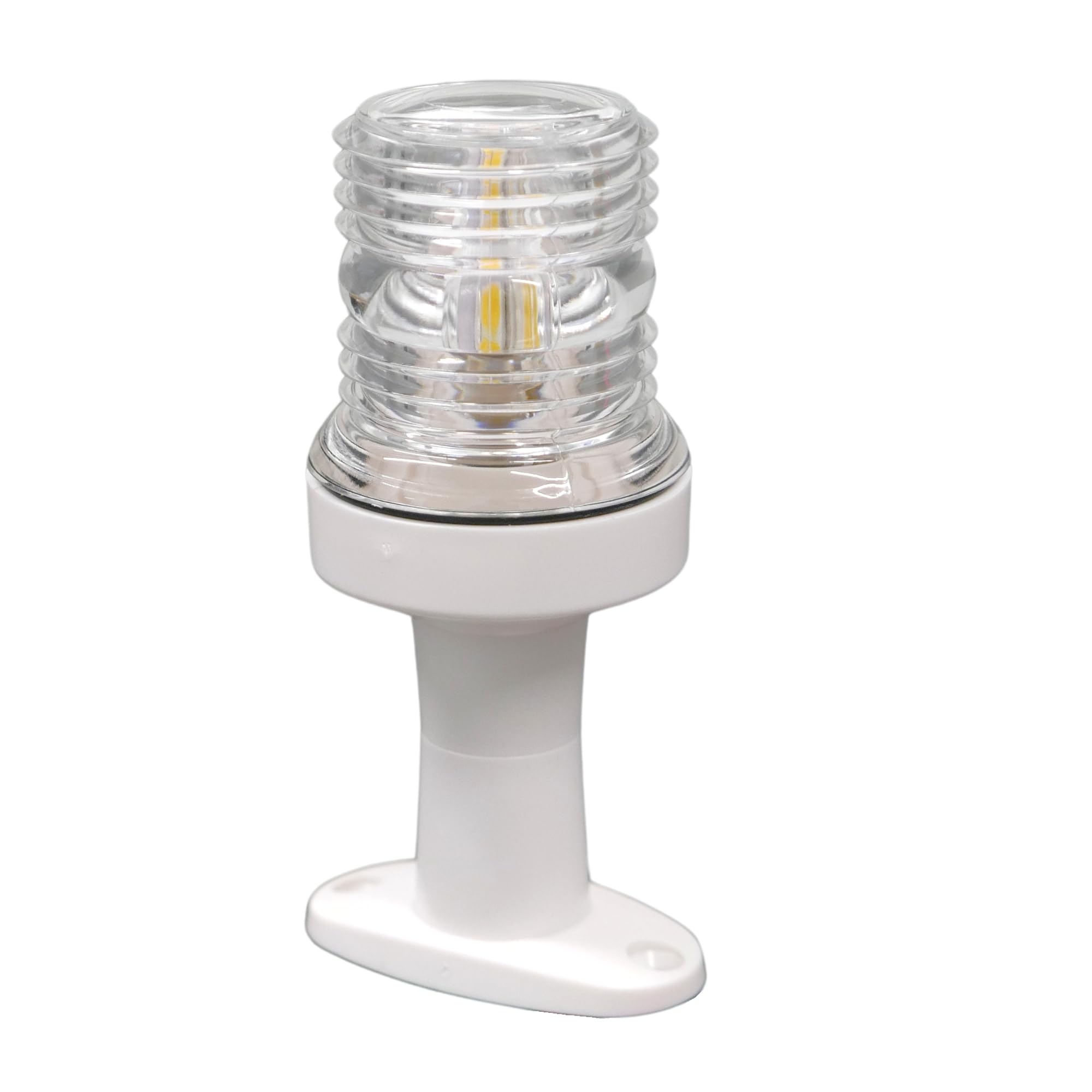 MiDMarine Fixed Mount All-Round 360 Degrees LED White Navigation Light 12V, 24V, for boats up to 12m