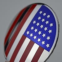 Vista 2 de 4X 56.5mm=2.24 pulgadas Emblema de Tapa Central de Rueda Bandera Americana para Tapa Central de Rueda EE.UU