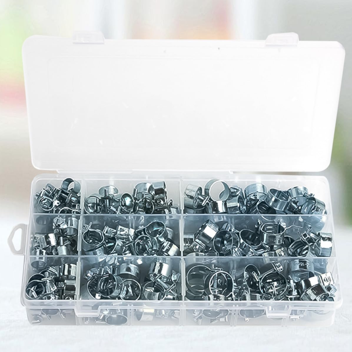 135 Pièces Mini Collier de Serrage Zingué en Métal pour Tuyau