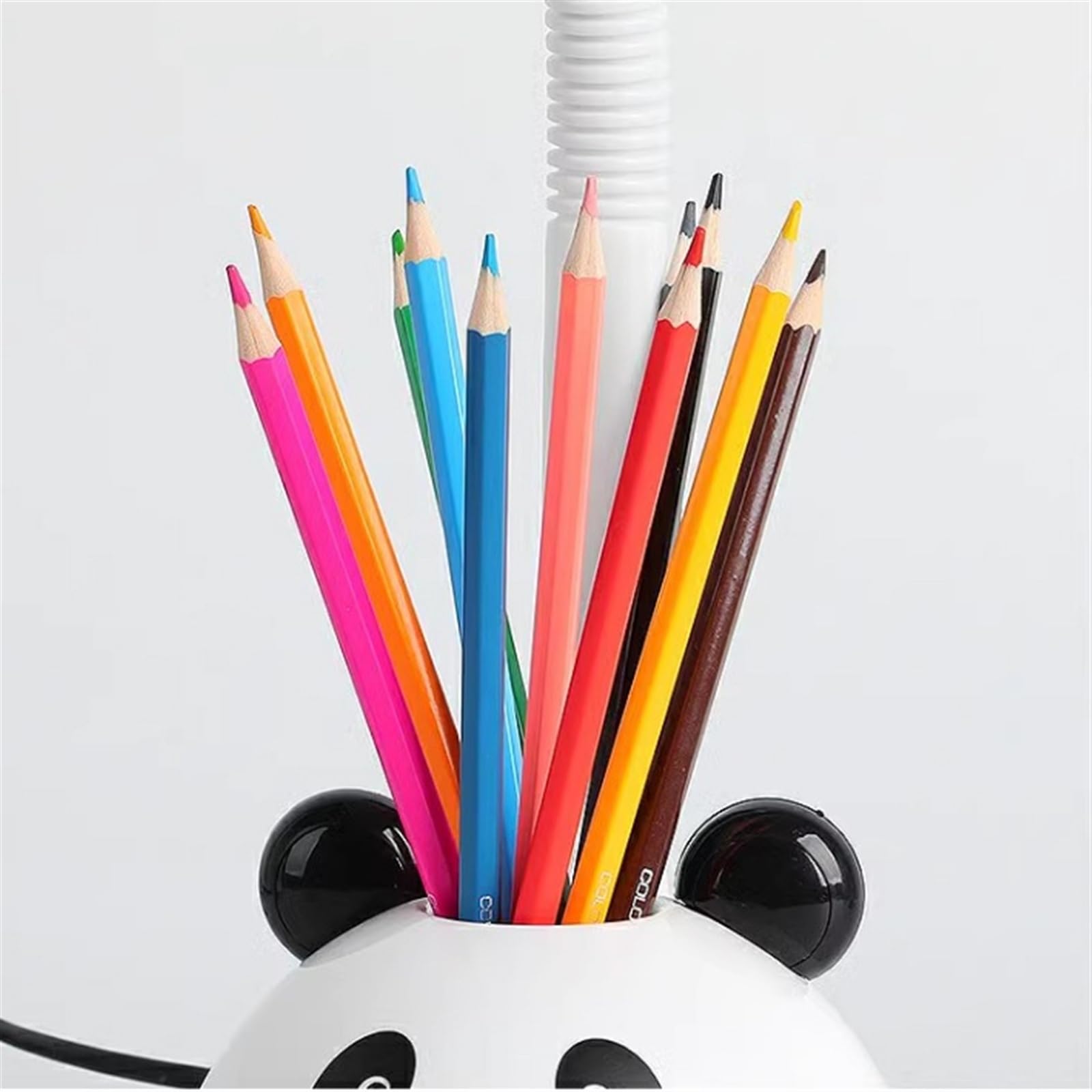 Lampada da Scrivania Simpatica lampada da scrivania a forma di panda con portapenne, interruttore a pulsante, lampada da tavolo/scrivania a LED dimmerabile con 3 modalità di illuminazione for ragazzi
