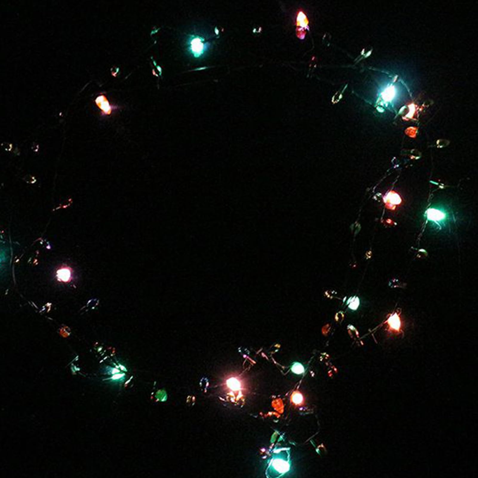 Collane in lampadina di Natale - Gioielli per le vacanze in luce a LED | Catena di perline di ornamento lampeggiante, accessorio per bagliore festivo, favore della festa invernale, ghirlanda a sospens