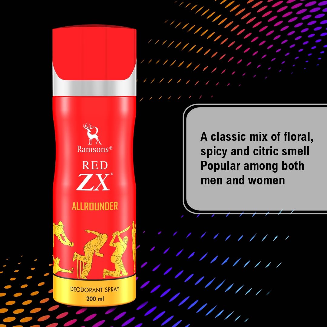 Buy Ramsons Red ZX Allrounder Deodorant-200ml Deo for Men & Women