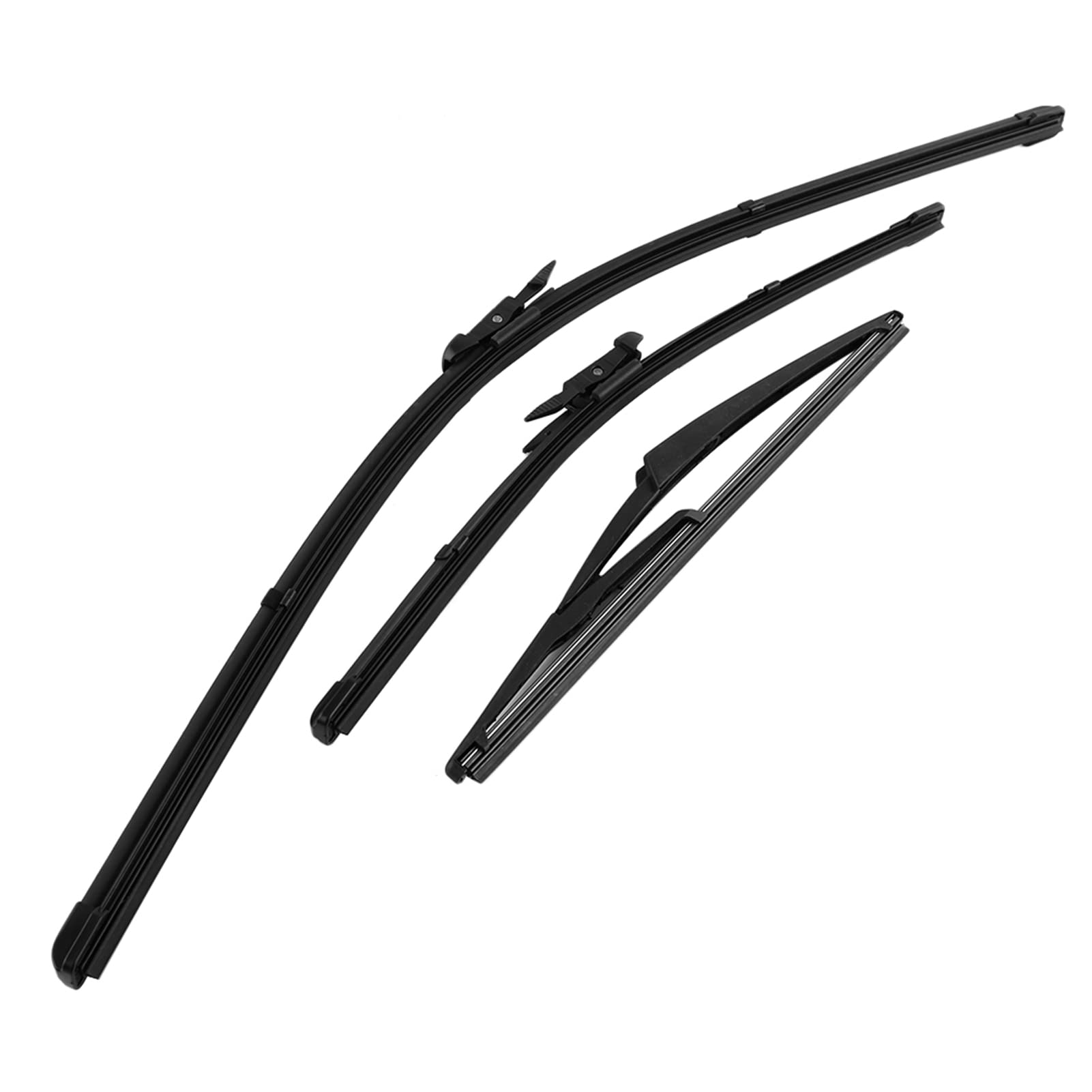 Tbest Set di Spazzole Tergicristallo Anteriori e Posteriori per D 2006-2014 - Montaggio OEM, Pulizia Silenziosa e Senza Aloni