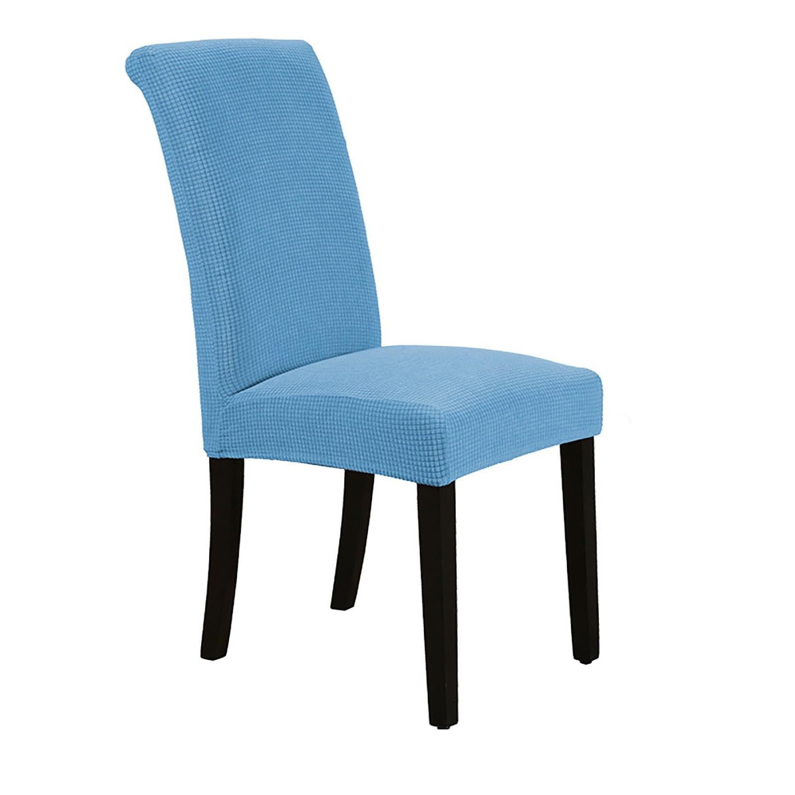 NMVAWIPT Waterproof High Back Chair Covers Elastic Stretch Washable Removable Slipcovers For Dining Room Hotel Banquet Kitchen(Color 4,2pcs)