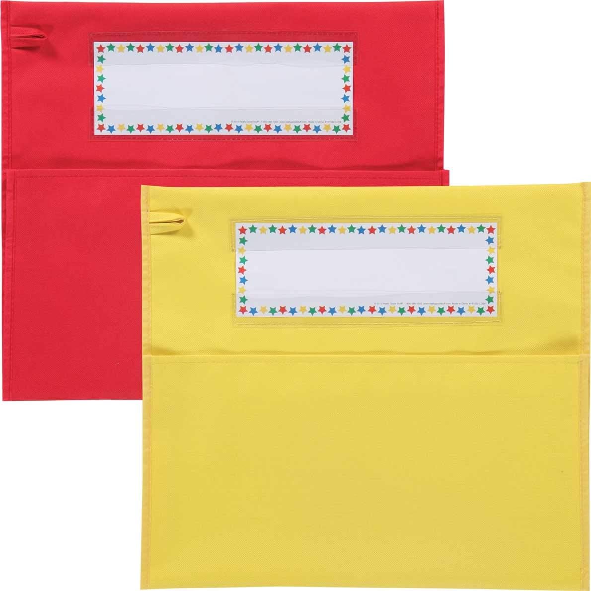 Really Good Stuff Store More Grouping Chair Pockets – Four Bright Rainbow Colors – Pocket Chair Organizer Keeps Students Organized and Classrooms Neat (Set of 8) : Home & Kitchen
