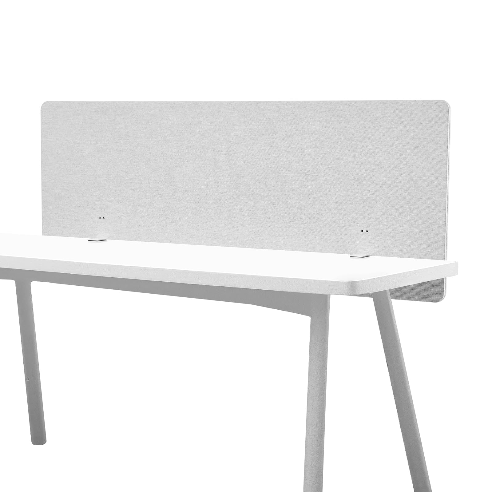 VEVOR Trennwand Schreibtisch, Sichtschutz, 1524x610 mm, zum Anklemmen, Schallschutz aus PET, Raumtrenner für Arbeitsplätze mit 2 C-Klemmen für Büro, Arbeitsplätze, Bibliothek