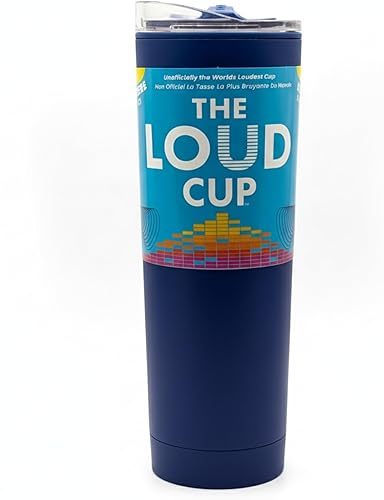 Miniatura 9 de La Botella de Agua Reutilizable LoudCup – Vaso de Viaje 2 en 1 y Generador de Ruido – Libre de BPA, Bocina de Soplar y Vaso con Tapa Deslizante –