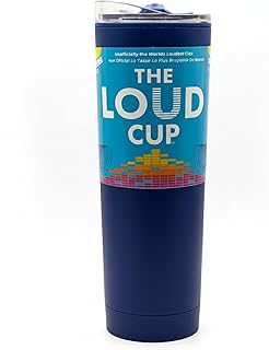 The LoudCup Reusable Water Bottle – 2-in-1 Travel Tumbler & Noisemaker – BPA-Free, Blow Horn & Cup with Slide Lid – Perfect for Sports Events, Game Day, Tailgating & Parties