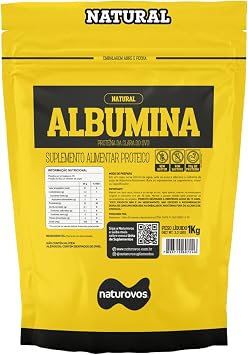 Albumina Naturovos 1Kg - Clara de Ovo em Pó