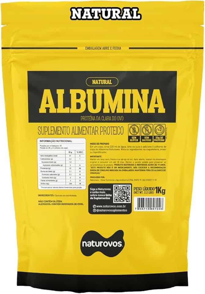 Naturovos Albumina Natural 1Kg -