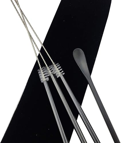 Miniatura 2 de JASHII Cuchara mate de mango largo para mezclar cócteles, cucharas de café para té helado, cucharas de café con mango largo de 8.6 pulgadas, acero