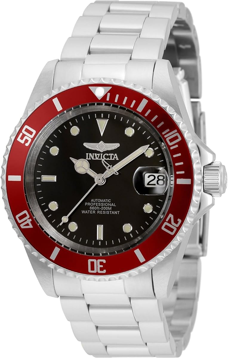 Reloj automático con borde de moneda de la colección Pro Diver para hombre