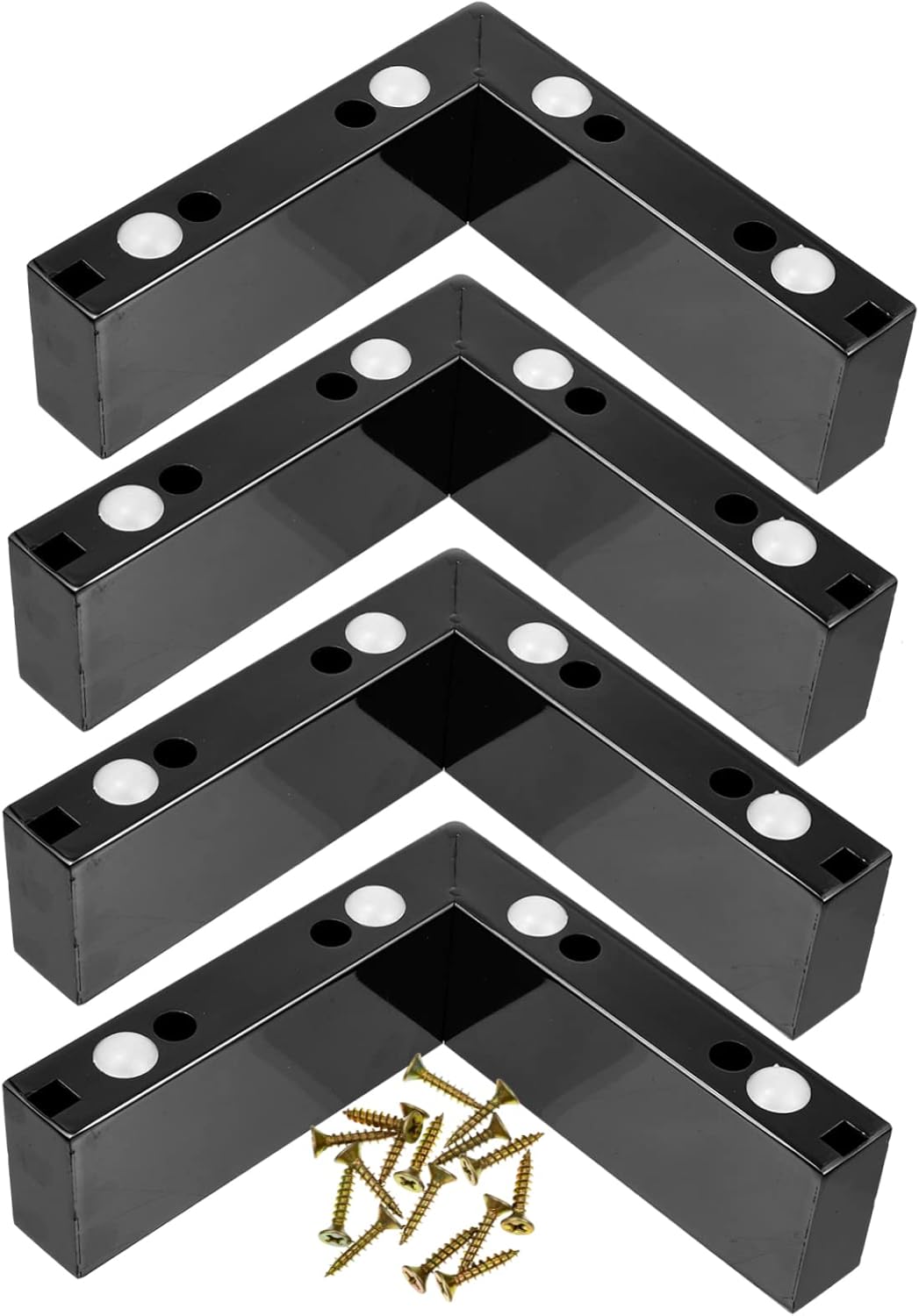 Furniture Leveler Bed Foot Mat Black Legs for Living Room Iron Bed Riser Table Riser Home Furniture Foot Cushion