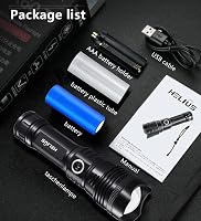 ASORT LED Lámpa 30000 Lumen XHP199 Taktikai Zoomható USB-C Vízálló Kempingezéshez 7