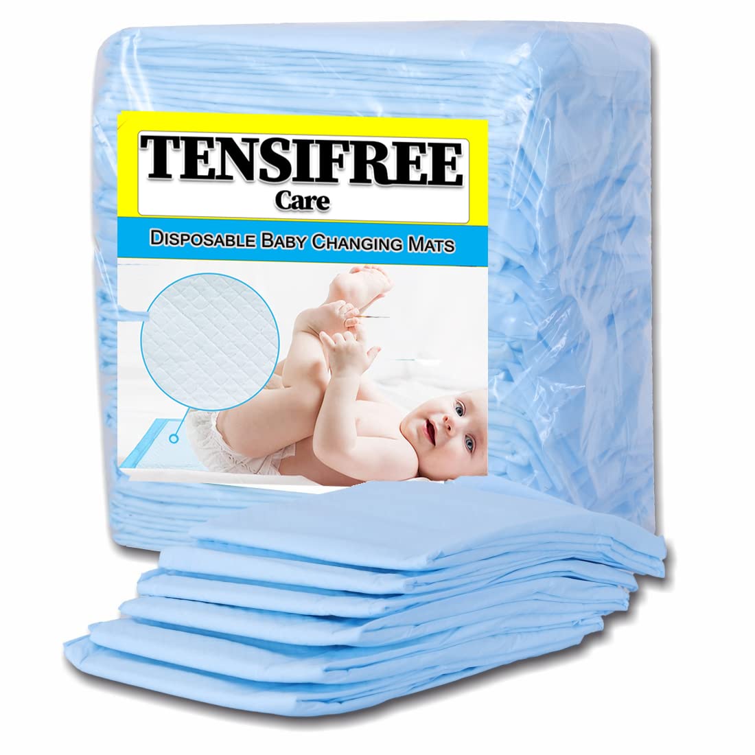 Tensifree Disposable Underpad For Baby Diaper Changing | Changing Mats | Changing Pads | Baby Waterproof Pads | Waterproof Diaper | Breathable Underpads | Bed Protector Water Proof Back Sheet - 60 x 45 Cm - 25 Counts-image-6