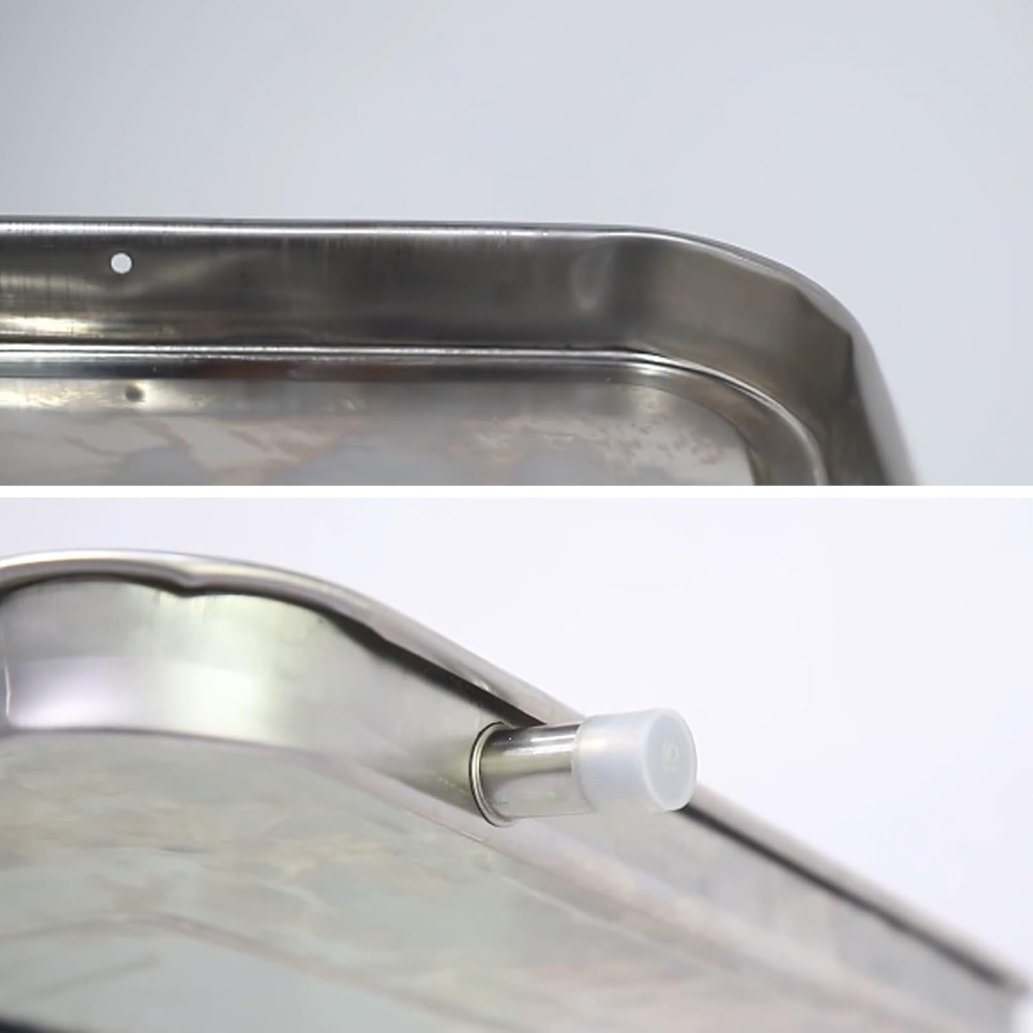 Stainless Steel AC Drip Pan with Hose - Condensate Drain Tray for Window Air Conditioners, Prevents Water Leakage, Durable & Easy to Install, Essential Air Conditioner Accessory