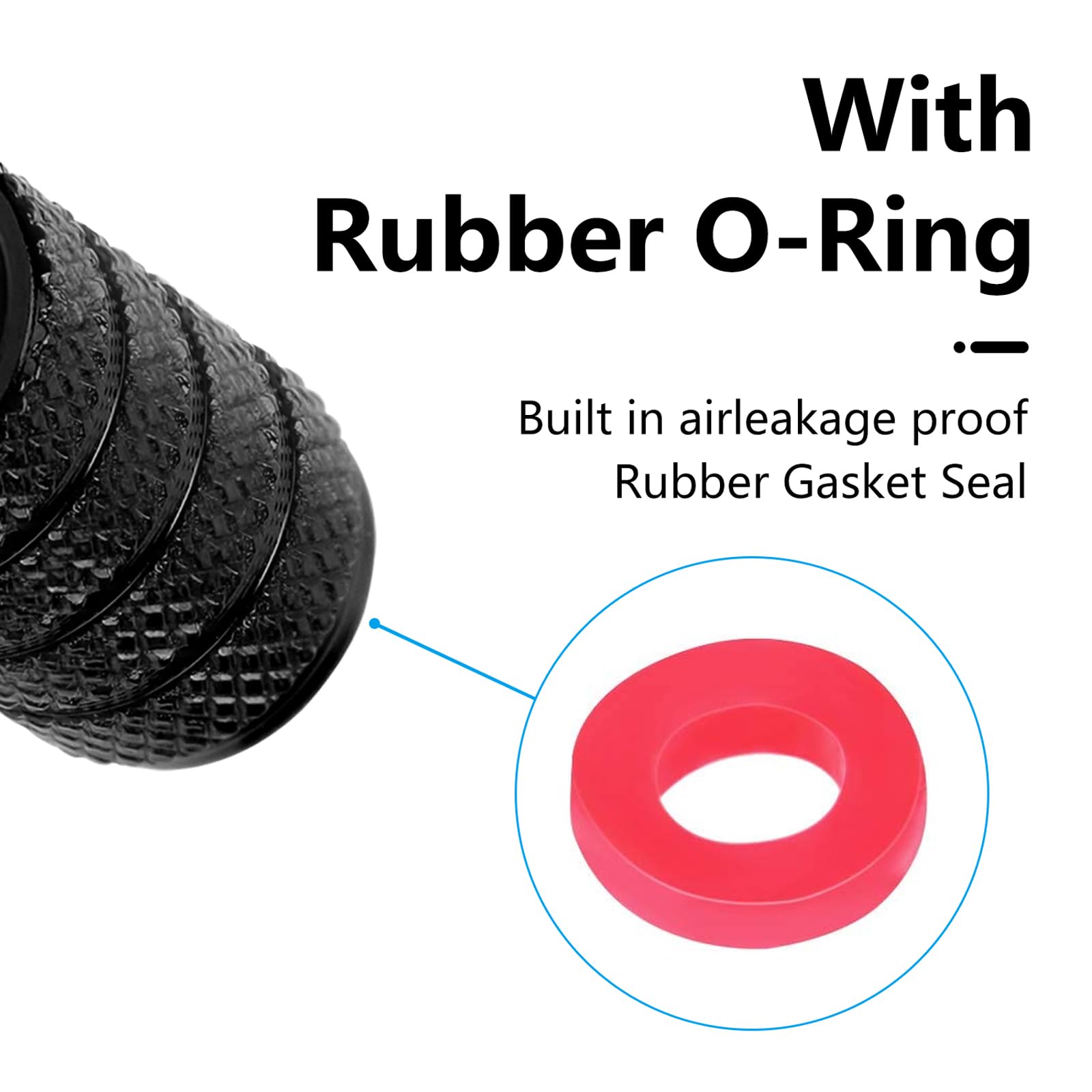 4pcs Tire Valve Stem Caps, Compatible with Honda Series Stem Cap Universal Car Air Cover Car Accessories for Cars, SUV, Truck, Motorcycles （Black） - 3