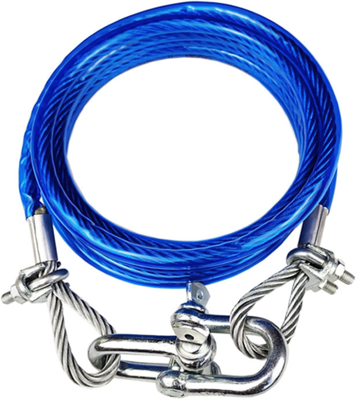 牽引ロープ上等なスチールワイヤー 車用牽引ロープ 緊急ロープ ワイヤーロープオフロード車用脱出ロープ 頑丈 耐久性 緊急脱出対策に最