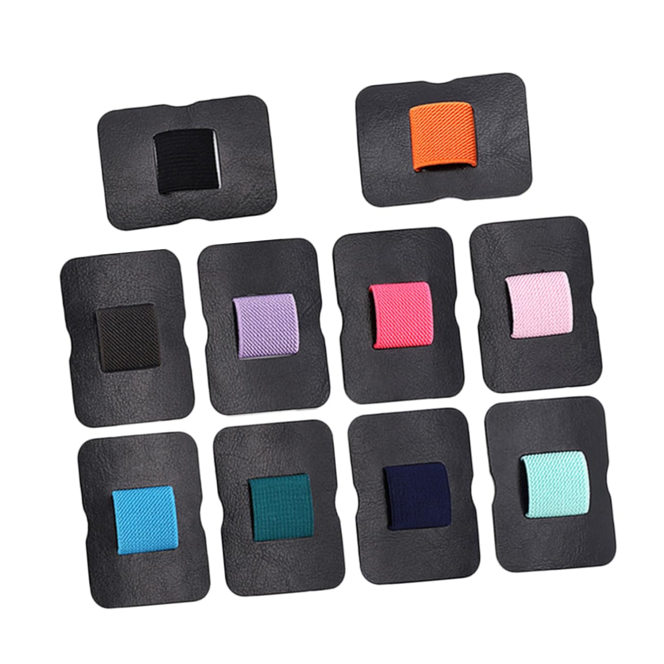 SEWACC 50stücke Teiliges Selbstklebender Pu Pen Holder Mit Elastischem Band Praktische Stifthalter Für Notebooks Und Tablets Farben Erhältlich Installieren