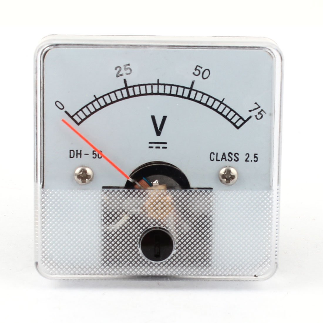 IIVVERR DH50 Analog Panel Volt Voltage Meter Voltmeter Gauge DC 0-75V (DH50 Panel analógico Voltímetro Medidor de voltaje Voltímetro Calibrador DC 0-75V