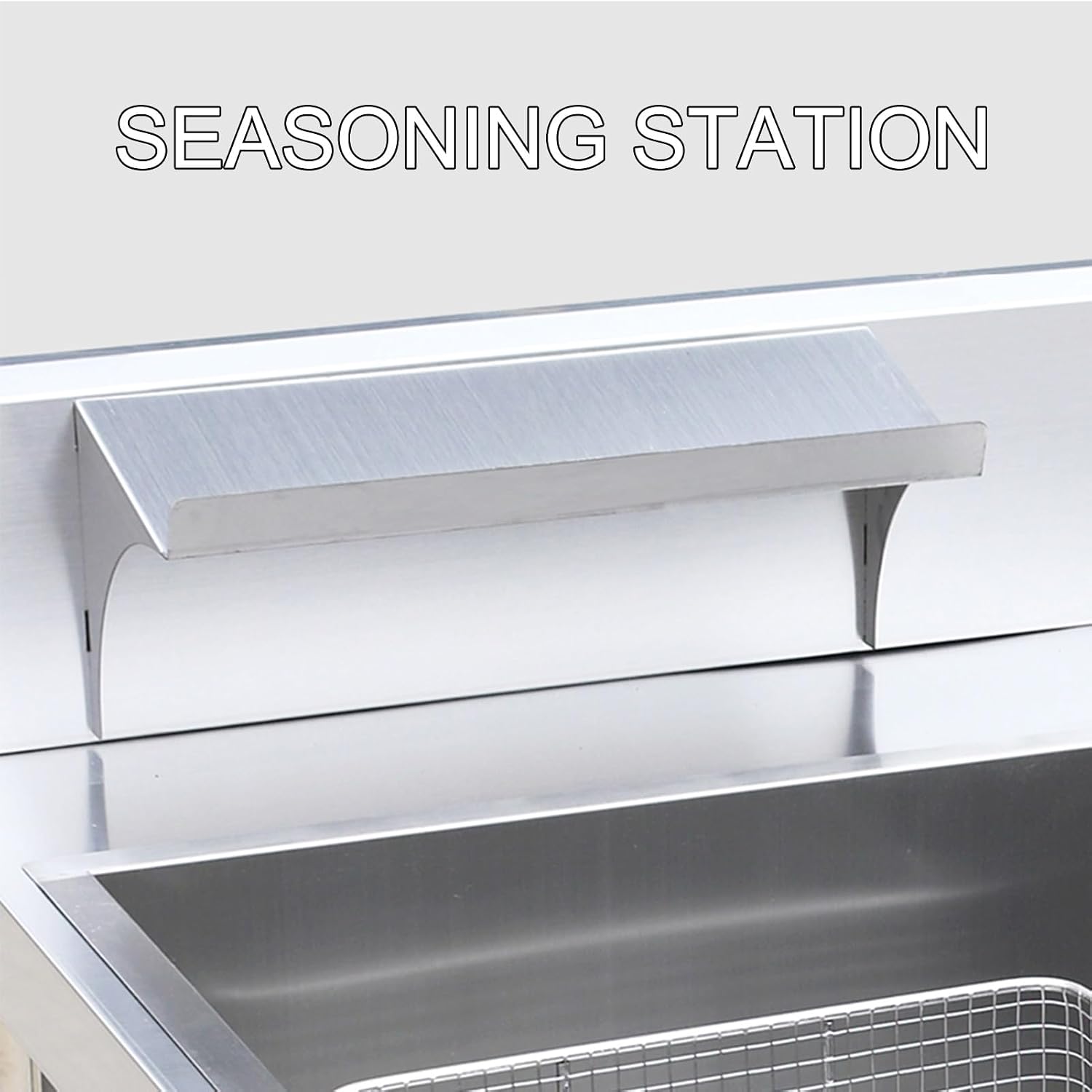 Breading Table Fried Food Prep Station, Stainless Steel Breading Table, with/Containers and Baskets, for Chicken Fish Vegetable Fry Restaurant Kitchen