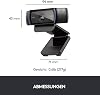 Logitech C920 HD PRO webcam, Full-HD 1080p, 78° field of view, autofocus, clear stereo sound, exposure correction, USB connection, Skype, FaceTime, Hangouts, etc. for PC/Mac/ChromeOS/Android, black