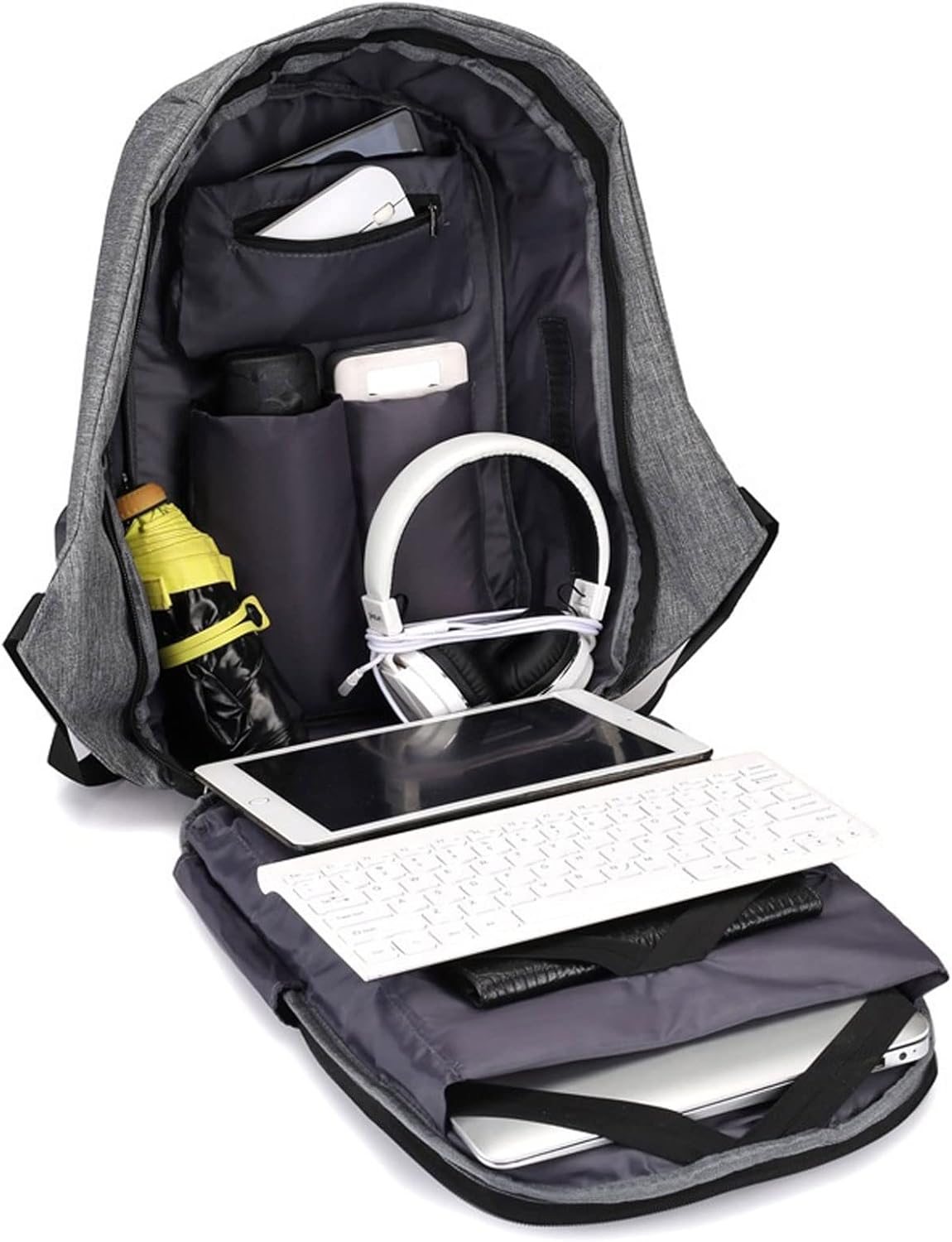 Hiking Backpack Anti-Theft Bag Men Laptop Rucksack Travel Backpack(Purple)