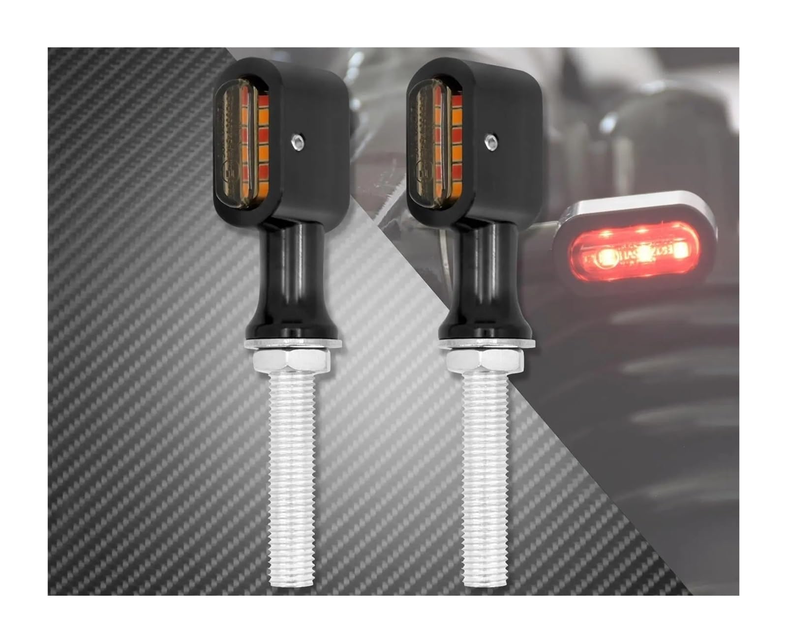 Mini indicatori di direzione posteriori LED moto Indicatoris Motos