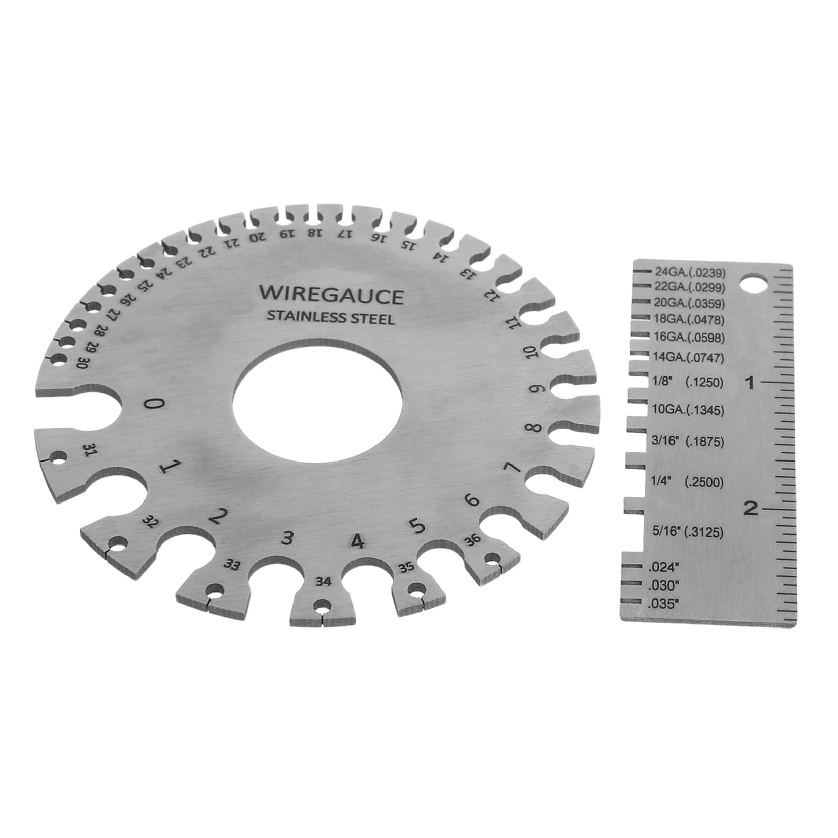 FUNOMOCYA Stainless Steel Welding Gauge Set Metal Thickness Measurement Tool Wire Diameter Gauge Inspection Tool Kit