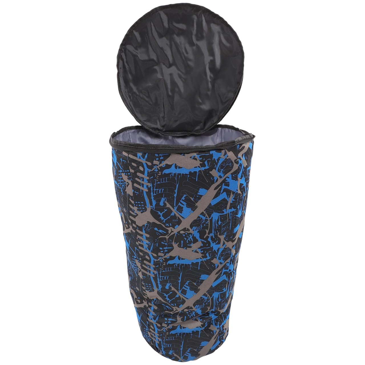 BRMF17WB5465C43SC, Custodia per il trasporto del tamburo africano Djembe da 30,5 cm ai concerti, in tessuto Oxford, impermeabile, con tracolla, colore blu mimetico