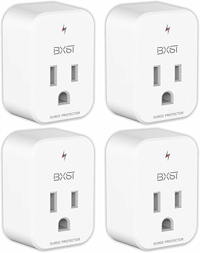 Miniatura 11 de BXST Protector de sobretensiones de una sola salida, enchufe de pared protector de sobretensiones para refrigerador, indicador de luz protegida para