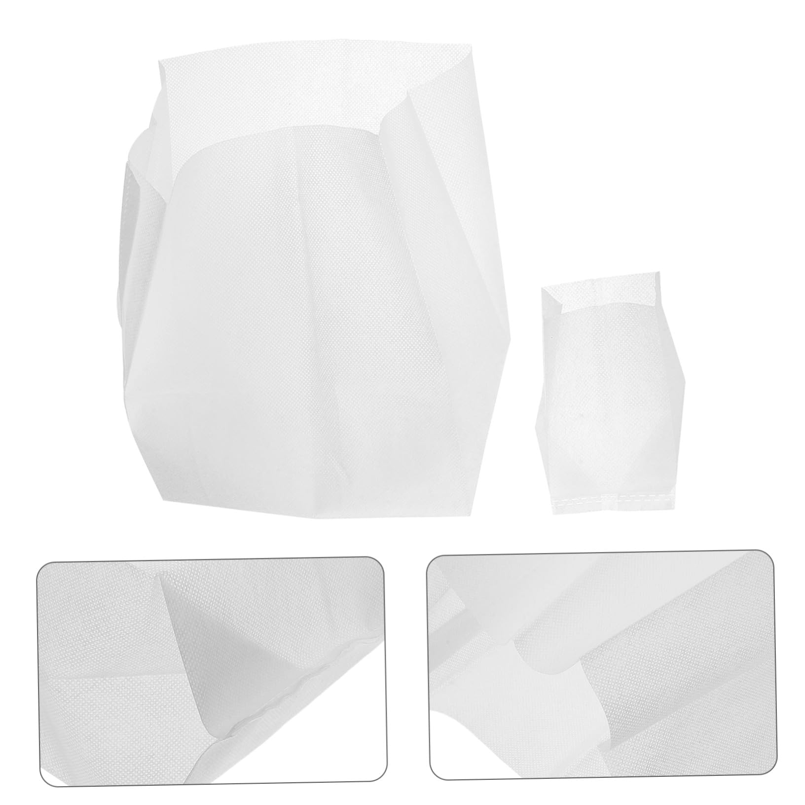 200 Stück Vlies Pflanzsäcke für Gemüse und Blumen 8x10cm 20x20cm Atmungsaktive Stoff Pflanztaschen mit Erhöhter Dicke und Nährstoffspeicher für Balkon und Garten