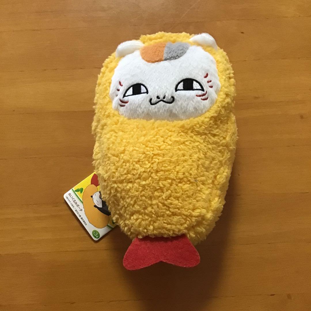 夏目友人帳　ニャンコ先生　ぬいぐるみ　ニヤリ　エビフライポンチョ　レア Amazon.co.jp: 夏目友人帳 ニャンコ先生 エビフライポ―チ タグ