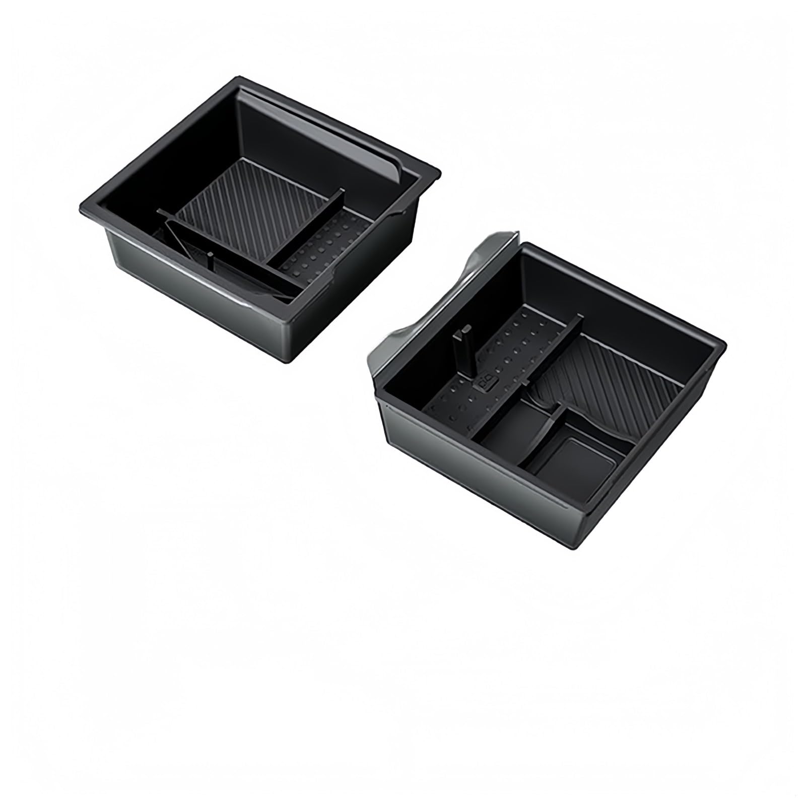bssyung Center Console Organizer For Tesla for Model Y Juniper Launch 2026 2025 for M3 Highland 2024-2026 Console Armrest Storage Box(2Pcs Set)