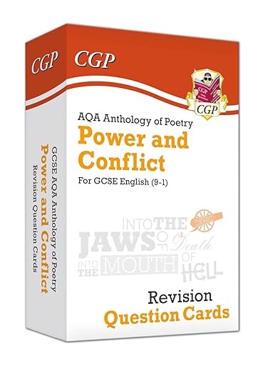 New 9-1 GCSE English: AQA Power & Conflict Poetry Anthology - Revision Question Cards (CGP GCSE English 9-1 Revision)