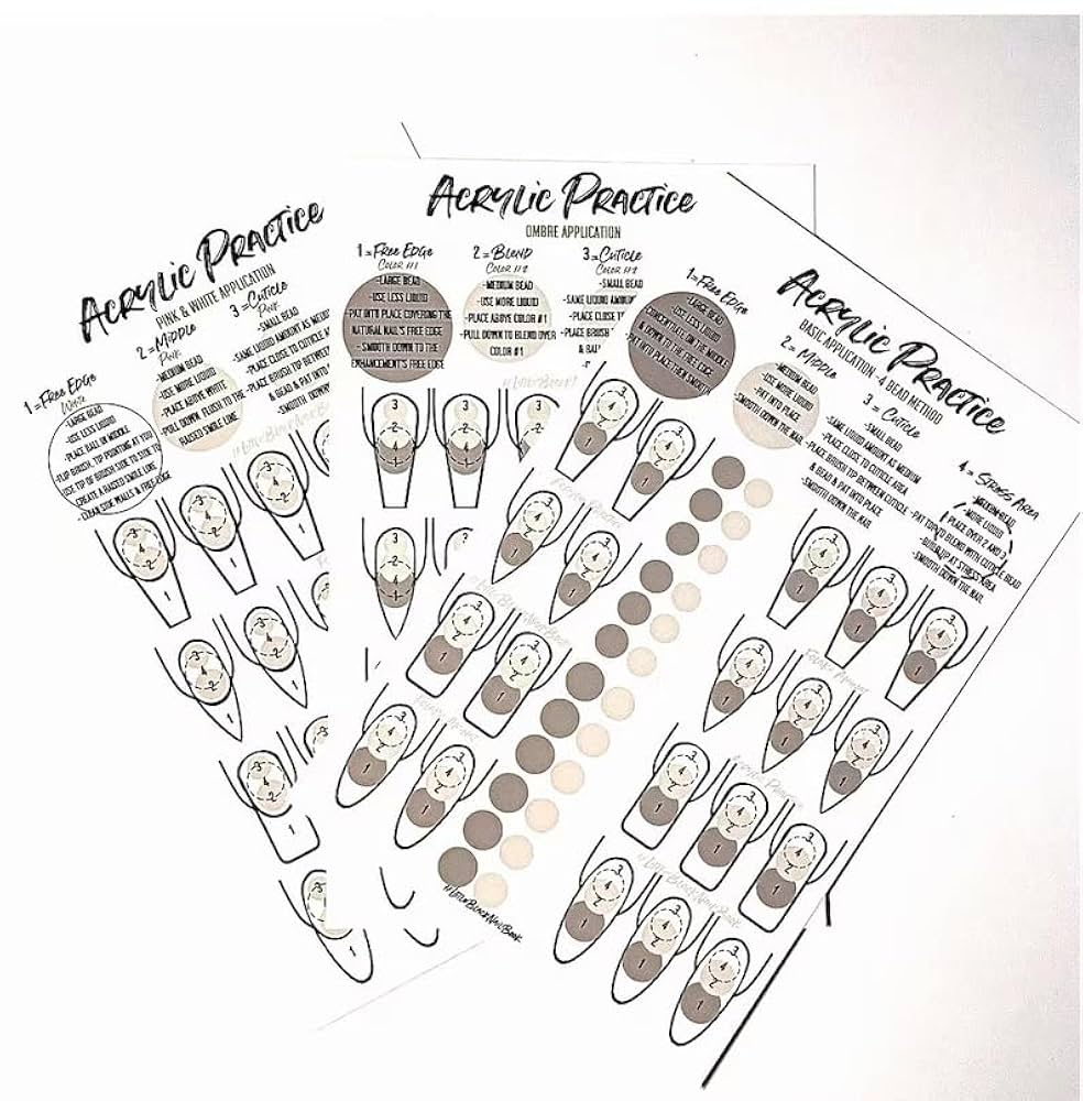 amazon-com-acrylic-nail-practice-sheet-acrylic-nail-training-mat-reusable-nail-art-practice-sheet-acrylic-bead-placement-training-sheet-pracrice-how-to-do-acrylic-nail-art-ombr-french-tip-duck-nails-stilettos for Free Printable Nail Art Practice Sheet Amazon.com: Acrylic Nail Practice Sheet Acrylic nail training mat reusable Nail art practice Sheet Acrylic bead placement training sheet, Pracrice how to do acrylic nail art ombré French tip duck nails stilettos : for Free Printable Nail Art Practice Sheet