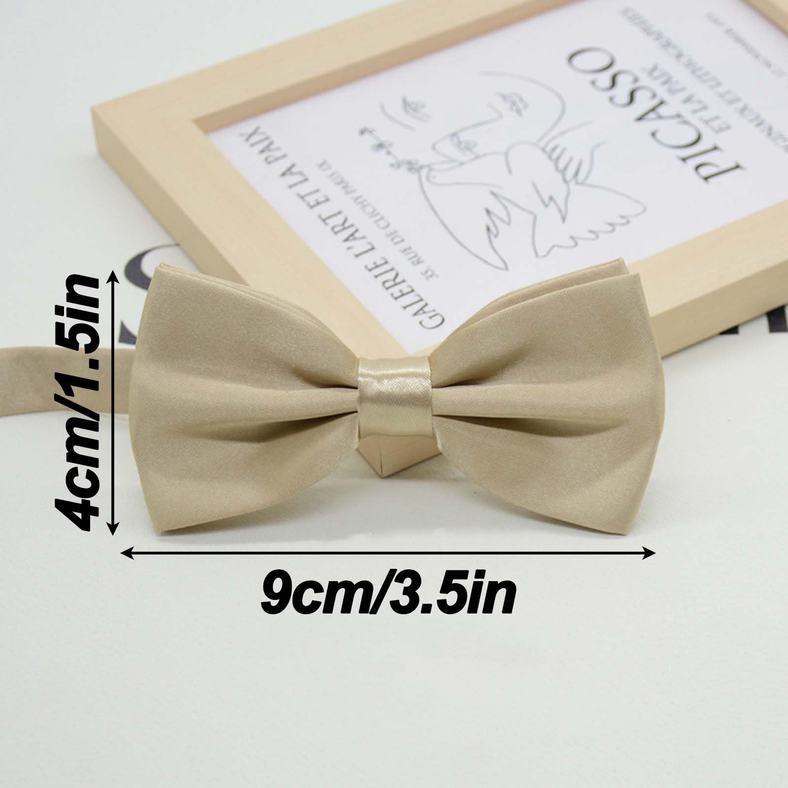 Klassische gebundene Fliege Kids & Men’Formal Solid, Verstellbar Vorgebundene Fliege Herren Jungen Anzug Fliege, Handgefertigt, für Erwachsene & Kinder für Hochzeitsfeier Ausgefallene