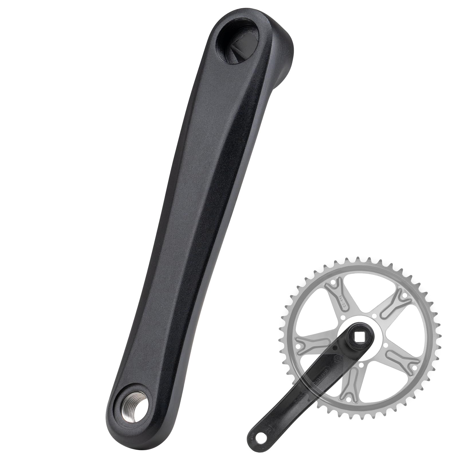 Manivelle Bafang BBS01/BBS02/BBSHD – Alu, 170mm, Côté Gauche (non Conducteur)