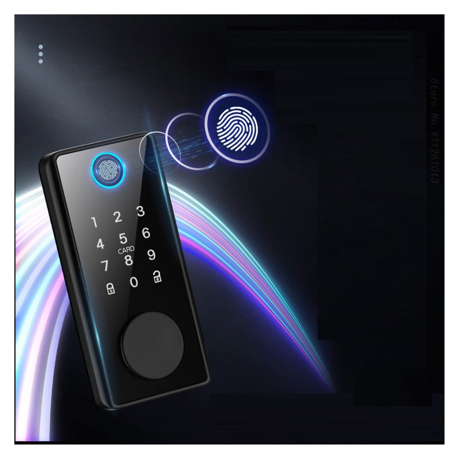 Zamek do drzwi bezkluczykowych Tuya Smart Deadbolt zamki Wejście do drzwi Przedni Keyless Klawiatura z czytnikiem linii papilarnych Cyfrowy zamek do mieszkania domowego(TYPE 6)