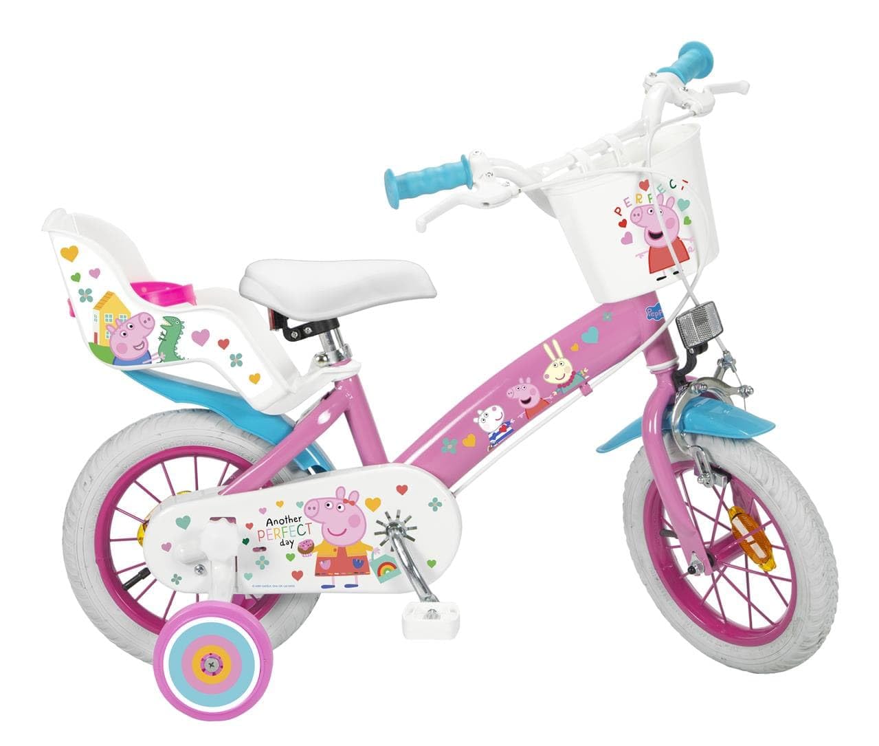 TOIMSA Bicicleta 12" Peppa Pig, Multicolor, Pequeño
